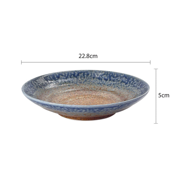 Tsuru Seasonal Japanese Tableware Collection 23cm Deep Plate, Sac092