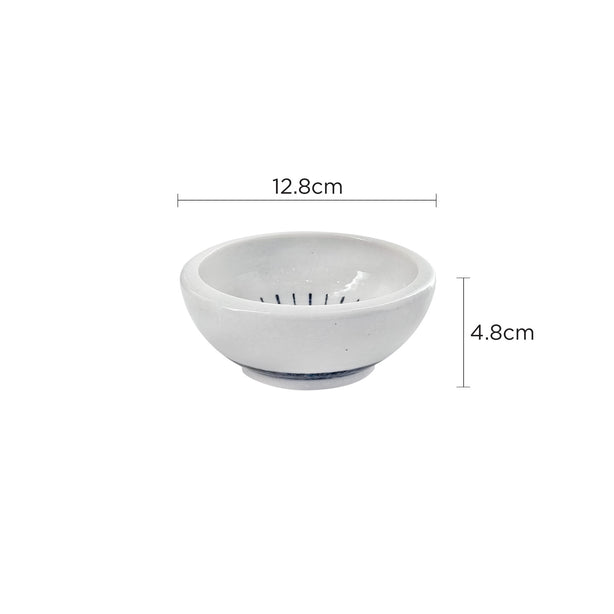 Tsuru Seasonal Japanese Tableware Collection 5.04 Inch Stone Bowl, Sac066