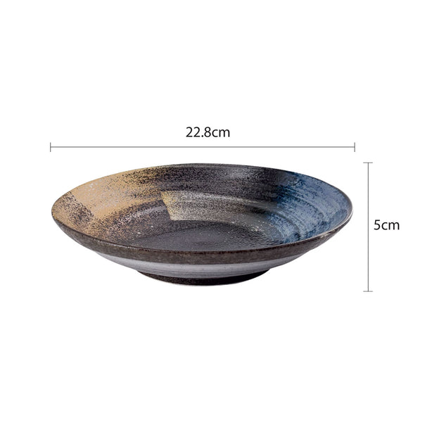 Tsuru Seasonal Japanese Tableware Collection 23cm Deep Plate, Sac058