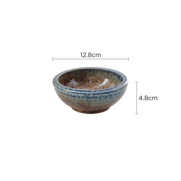 Tsuru Seasonal Japanese Tableware Collection 5.04 Inch Stone Bowl, Sac067