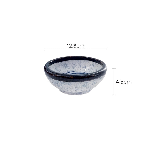 Tsuru Seasonal Japanese Tableware Collection 5.04 Inch Stone Bowl, Sac062