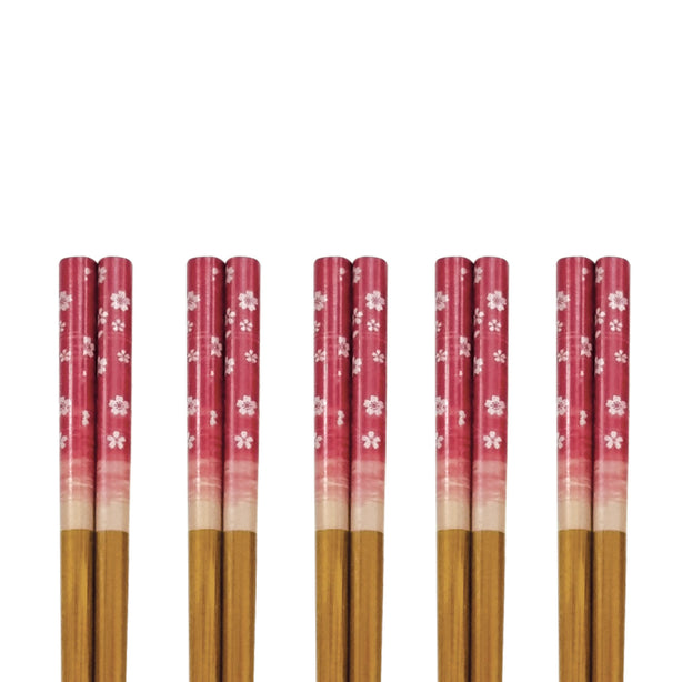 Tsuru Japanese Bamboo Chopsticks, 5 Pairs Pack, Tnk070810