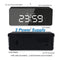 StitchesandTweed Mirror Alarm Clock Black