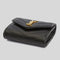 SAINT LAURENT YSL Cassandre Matelasse Multi-Folded Wallet In Grain De Poudre Leather Black RB-692061BOW01