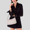 KATE SPADE Emma Pebbled Leather Medium Shoulder Bag Cozy Grey RB-KK068