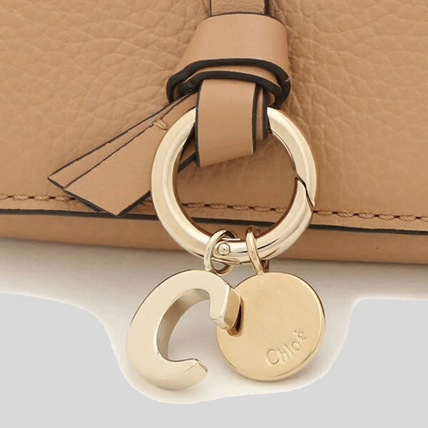 CHLOE Alphabet Mini Trifold Wallet Light Tan RB-CHC21WP946F57
