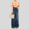CHLOE Small Woody Tote Bag Cement Pink RB-CHC22AS397I266J5
