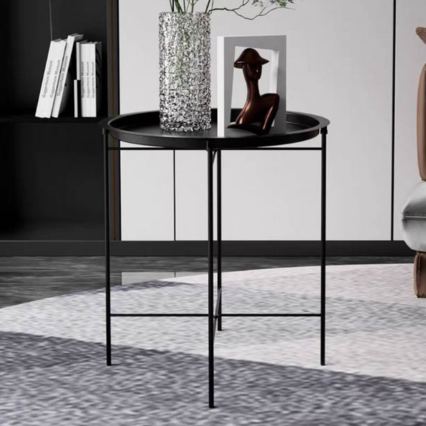 VECELO metal side table