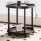 Round Coffee Table with wheels