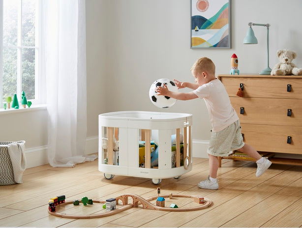 SBROUT® 4-in-1 Multifunctional Baby Crib Bundle