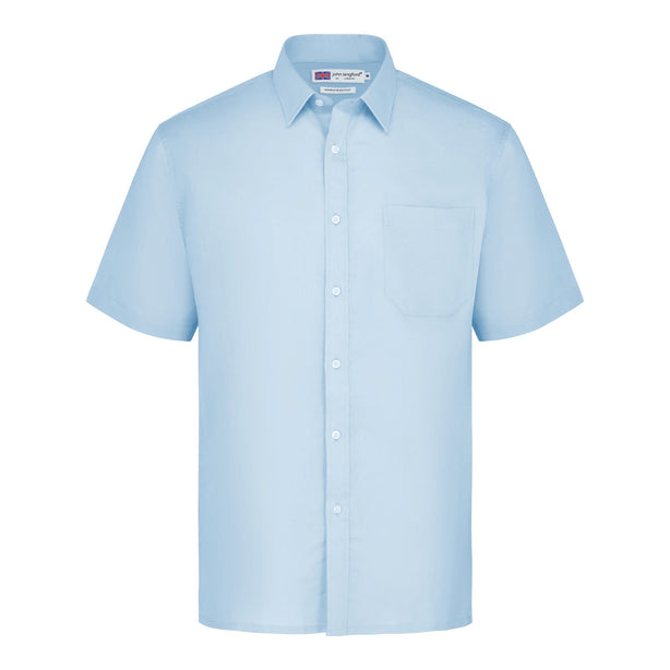 John Langford Pin-Point Oxford Short Sleeve Shirt