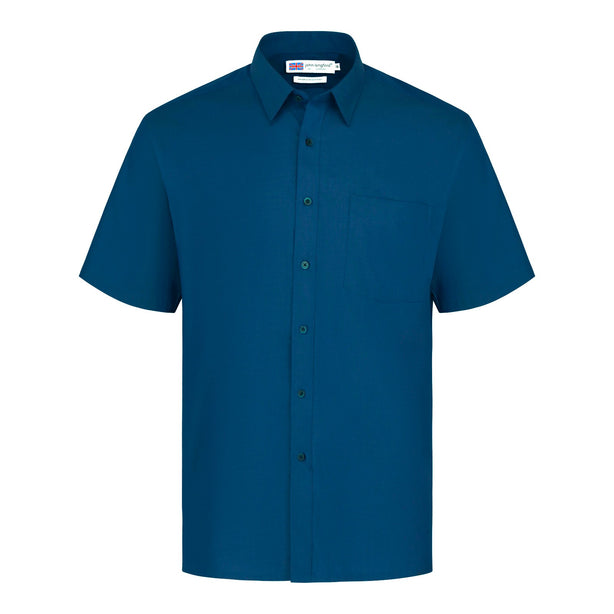 John Langford Pin-Point Oxford Short Sleeve Shirt