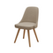 Jenne swivel chair with wood legs