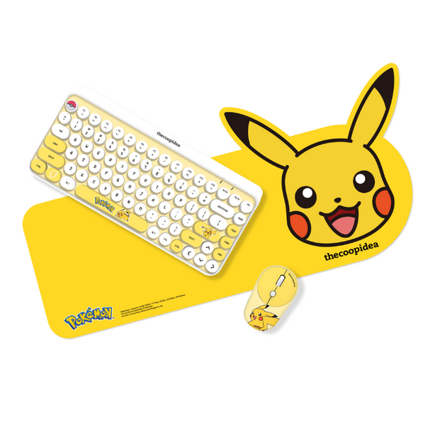 thecoopidea Pokemon TAPPY Wireless Keyboard & Mouse Set - Pikachu