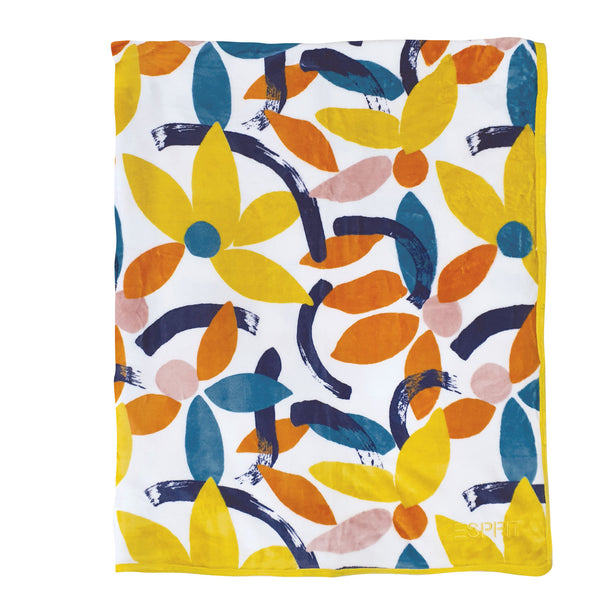 Esprit Afronso Printed Flannel Fleece Blanket