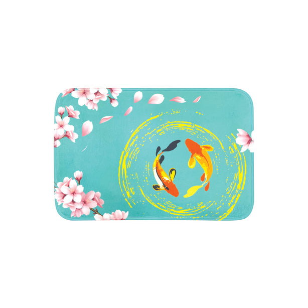 Milton Home Koi Memory Foam Mat With Anti-Slip Backing, Set Of 2