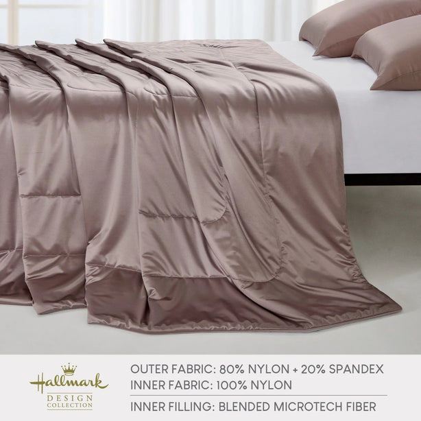Hallmark CoolTek Fabric Soft-Fiber Quilted Blanket