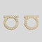 FERRAGAMO Orecchini Gancini Crystals In Gold Color RB-696573