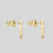 FERRAGAMO Orecchini Gancini Crystals In Gold Color RB-696573
