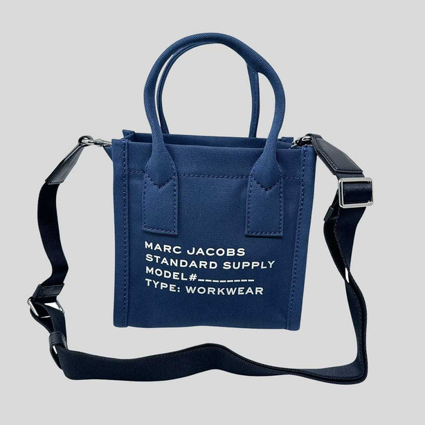 MARC JACOBS Canvas Standard Supply Small Tote Azure Blue RB-4S4HCR003H02