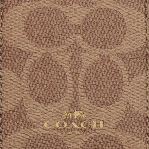 COACH ID Lanyard In Signature Canvas Tan/Brown RB-CZ285