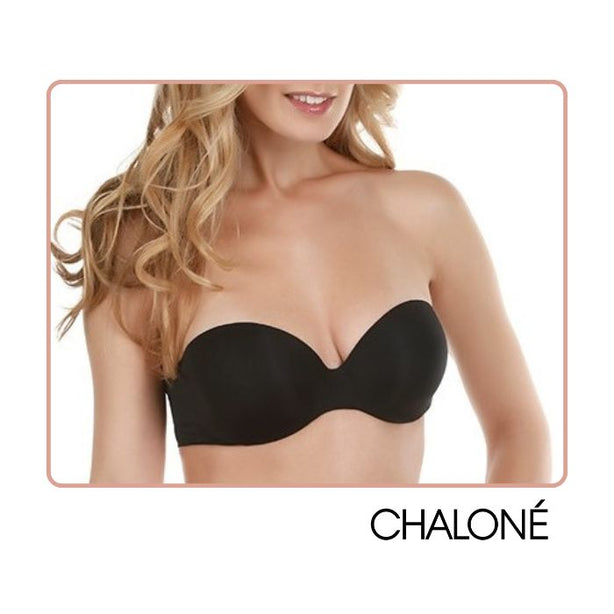 Chalone Stay For Sure Non Slip Secured Strapless Bra for Full Figure up to DD Cups. For Off-Shoulder Strapless Wedding Gown Outfit.