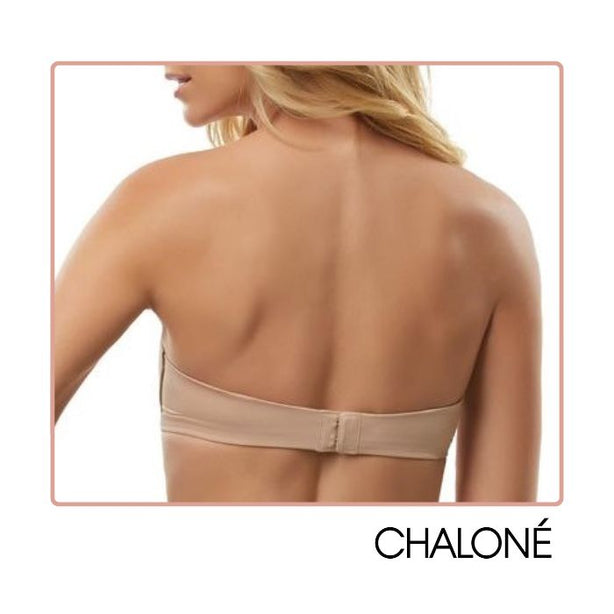Chalone Stay For Sure Non Slip Secured Strapless Bra for Full Figure up to DD Cups. For Off-Shoulder Strapless Wedding Gown Outfit.