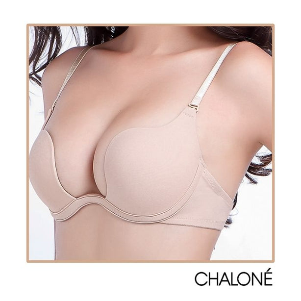 [Best Selling] Chalone Multiways Wow Plunge Seamless Bra Black For Low Back Outfit Low Plunging Neckline Wear it 6 Ways
