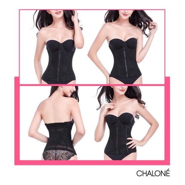 [Shapewear Solution] Chalone Tummy Shrinking Waist Cincher Nude Flatten Smoothen Shape Tummy Tight Fitting Dress Look Slimmer Good Posture