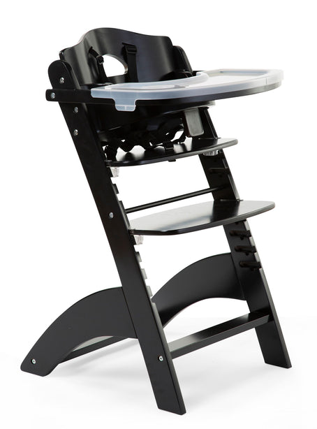 Childhome Lambda 3 Baby High Chair + Feeding Tray - Black