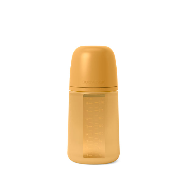Suavinex Colour Essence All Silicone Bottle 240ml - Mustard