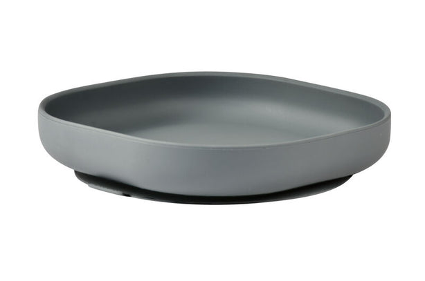 Beaba Silicone Suction Plate - Mineral Grey