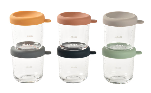 Beaba Glass Portion Jars 250ml 6 Pack