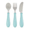 Beaba Stainless Steel Training Cutlery 3 Piece Set - Light Blue