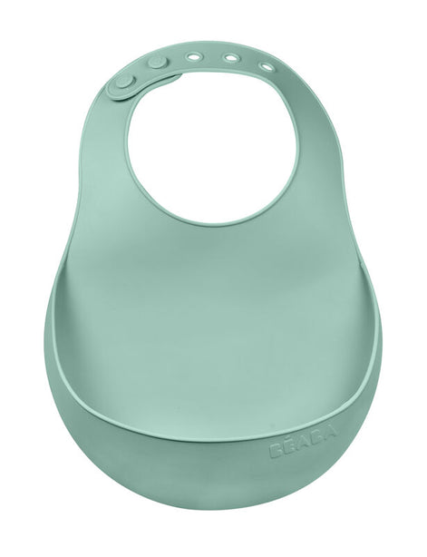 Beaba Silicone Bib - Sage Green