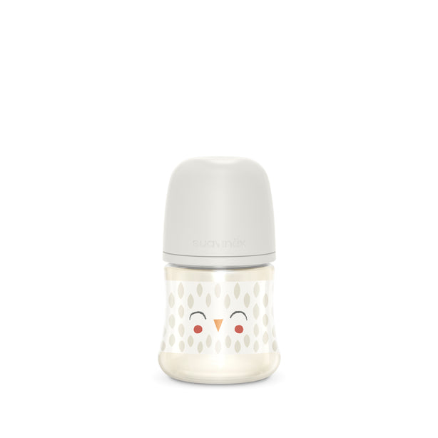Suavinex 150ml Polyamide Premium Bottle with Slow Flow SX Pro Physiological Silicone Teat - Bonhomia Feather Beige