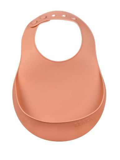 Beaba Silicone Bib - Terracotta