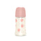 Suavinex 270ml Polyamide Premium Bottle with Medium Flow SX Pro Physiological Silicone Teat - Bonhomia Feather Pink
