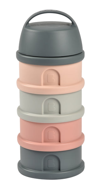 Beaba Formula & Snacks Container - Mineral Grey/Pink