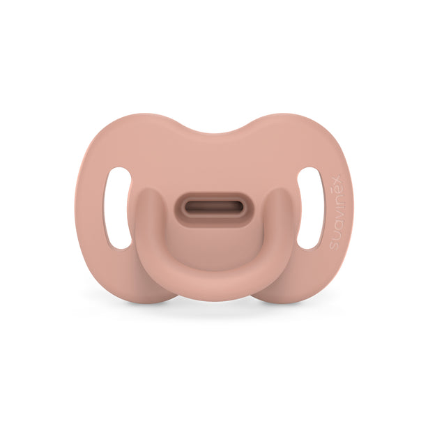 Suavinex Colour Essence All Silicone Soother with SX Pro Physiological Teat 6-18M - Nude