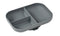 Beaba Silicone Suction Divided Plate - Mineral Grey