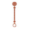 Suavinex Colour Essence Silicone Bobble Soother Clip - Brick Red