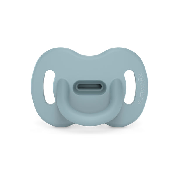 Suavinex Colour Essence All Silicone Soother with SX Pro Physiological Teat 6-18M - Blue
