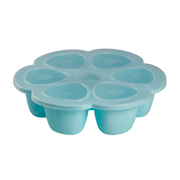 Beaba Multiportions Silicone Freezer Tray 6 x 150ml - Windy Blue
