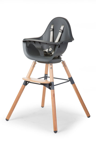 Childhome Evolu One.80° High Chair - Natural Anthracite