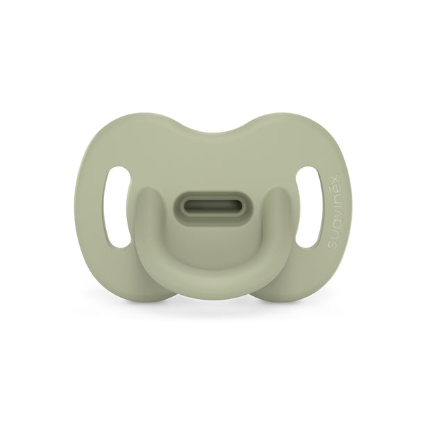 Suavinex Colour Essence All Silicone Soother with SX Pro Physiological Teat 6-18M - Green