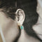 Blue Moon Kueh Koci Wrap Turquoise Silver Earrings