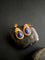 Blue Pea Flower Kueh Koci Wrap Lapis Gold Earrings