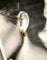 Blue Pea Flower Kueh Koci Wrap Lapis Gold Earrings