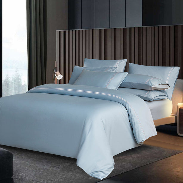 Elegant Sky Bedset 100% USA Cotton
